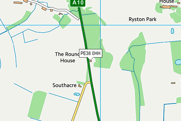 PE38 0HH map - OS VectorMap District (Ordnance Survey) PE38 0HH map - OS VectorMap District (Ordnance Survey)