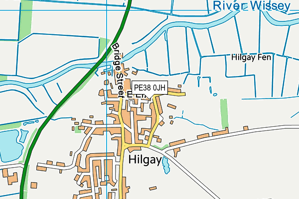 PE38 0JH map - OS VectorMap District (Ordnance Survey) PE38 0JH map - OS VectorMap District (Ordnance Survey)