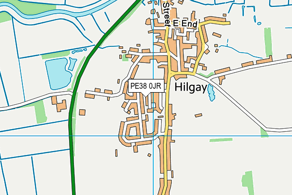 PE38 0JR map - OS VectorMap District (Ordnance Survey) PE38 0JR map - OS VectorMap District (Ordnance Survey)