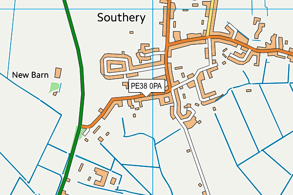 PE38 0PA map - OS VectorMap District (Ordnance Survey) PE38 0PA map - OS VectorMap District (Ordnance Survey)