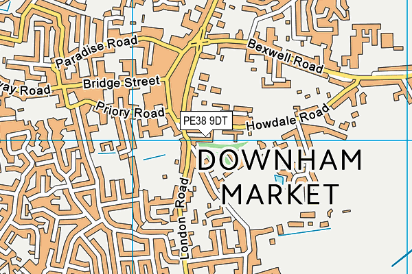 PE38 9DT map - OS VectorMap District (Ordnance Survey) PE38 9DT map - OS VectorMap District (Ordnance Survey)