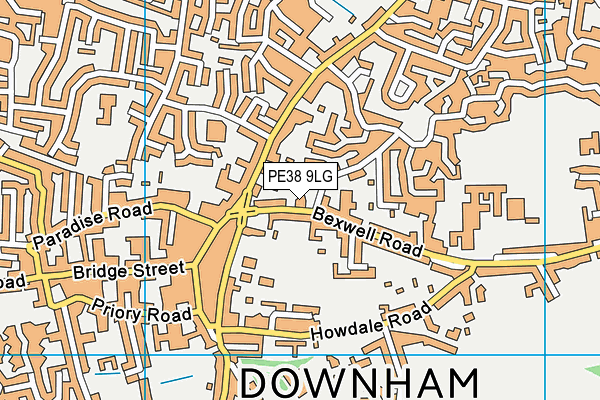 PE38 9LG map - OS VectorMap District (Ordnance Survey) PE38 9LG map - OS VectorMap District (Ordnance Survey)