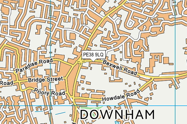 PE38 9LQ map - OS VectorMap District (Ordnance Survey) PE38 9LQ map - OS VectorMap District (Ordnance Survey)