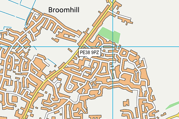 PE38 9PZ map - OS VectorMap District (Ordnance Survey) PE38 9PZ map - OS VectorMap District (Ordnance Survey)