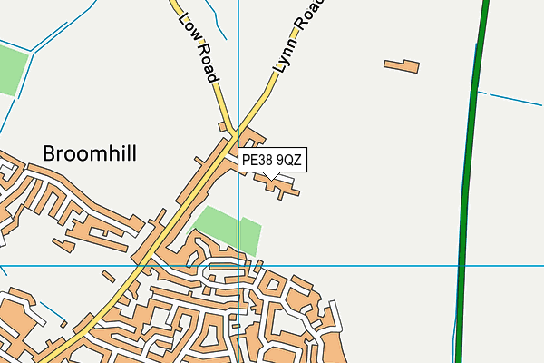 PE38 9QZ map - OS VectorMap District (Ordnance Survey) PE38 9QZ map - OS VectorMap District (Ordnance Survey)