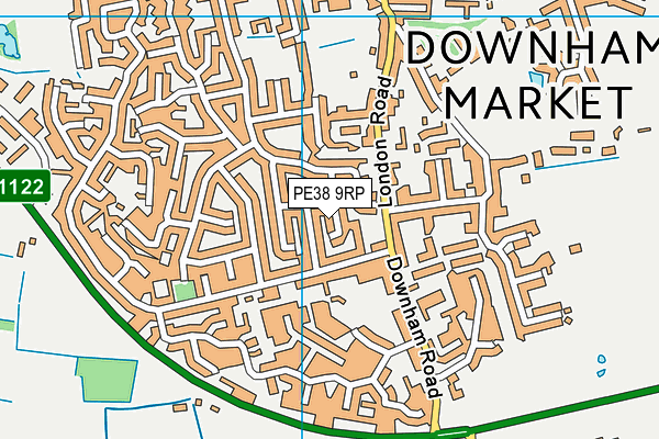 PE38 9RP map - OS VectorMap District (Ordnance Survey) PE38 9RP map - OS VectorMap District (Ordnance Survey)