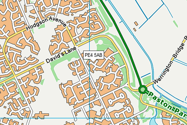 PE4 5AB map - OS VectorMap District (Ordnance Survey) PE4 5AB map - OS VectorMap District (Ordnance Survey)