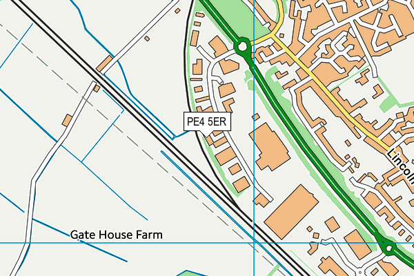 PE4 5ER map - OS VectorMap District (Ordnance Survey) PE4 5ER map - OS VectorMap District (Ordnance Survey)