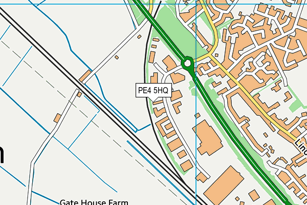 PE4 5HQ map - OS VectorMap District (Ordnance Survey) PE4 5HQ map - OS VectorMap District (Ordnance Survey)