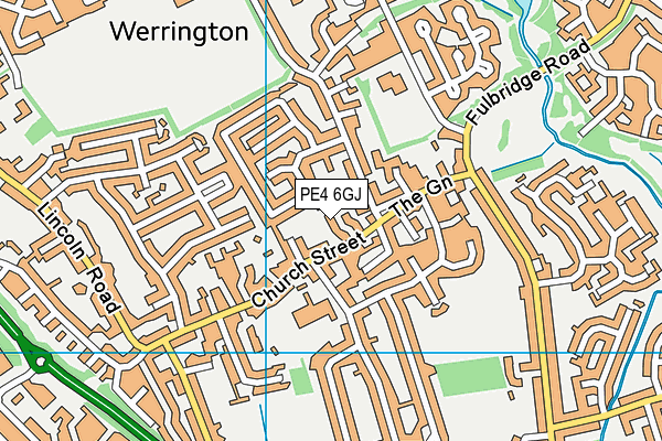 PE4 6GJ map - OS VectorMap District (Ordnance Survey) PE4 6GJ map - OS VectorMap District (Ordnance Survey)
