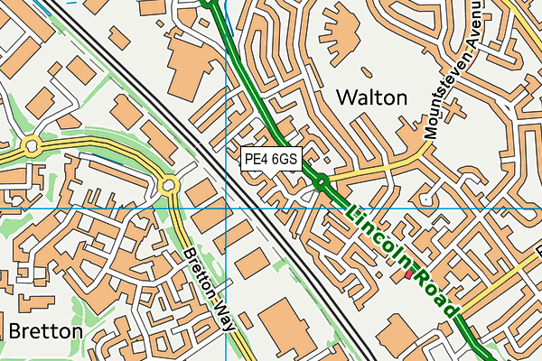 PE4 6GS map - OS VectorMap District (Ordnance Survey) PE4 6GS map - OS VectorMap District (Ordnance Survey)