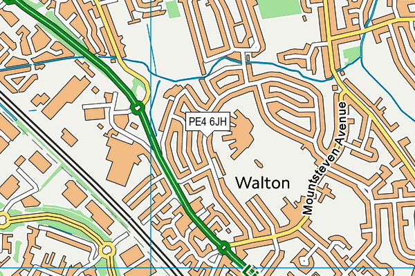PE4 6JH map - OS VectorMap District (Ordnance Survey) PE4 6JH map - OS VectorMap District (Ordnance Survey)