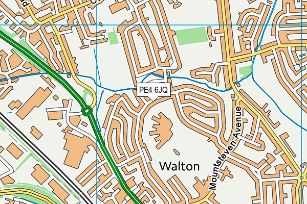 PE4 6JQ map - OS VectorMap District (Ordnance Survey) PE4 6JQ map - OS VectorMap District (Ordnance Survey)
