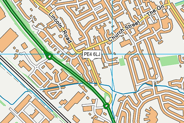 PE4 6LJ map - OS VectorMap District (Ordnance Survey) PE4 6LJ map - OS VectorMap District (Ordnance Survey)