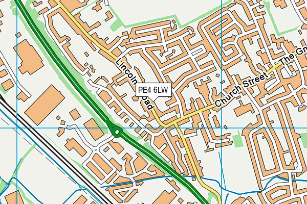 PE4 6LW map - OS VectorMap District (Ordnance Survey) PE4 6LW map - OS VectorMap District (Ordnance Survey)