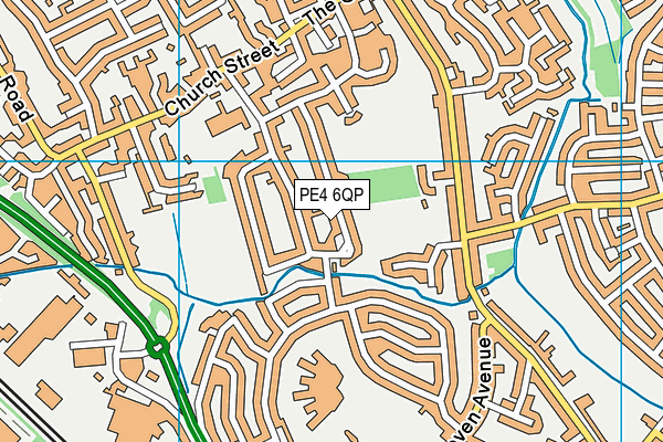 PE4 6QP map - OS VectorMap District (Ordnance Survey) PE4 6QP map - OS VectorMap District (Ordnance Survey)