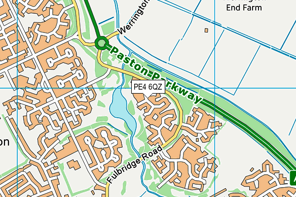 PE4 6QZ map - OS VectorMap District (Ordnance Survey) PE4 6QZ map - OS VectorMap District (Ordnance Survey)