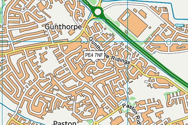PE4 7NF map - OS VectorMap District (Ordnance Survey) PE4 7NF map - OS VectorMap District (Ordnance Survey)