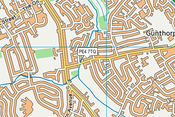 PE4 7TQ map - OS VectorMap District (Ordnance Survey) PE4 7TQ map - OS VectorMap District (Ordnance Survey)