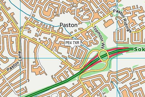 PE4 7XR map - OS VectorMap District (Ordnance Survey) PE4 7XR map - OS VectorMap District (Ordnance Survey)
