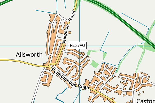 PE5 7AQ map - OS VectorMap District (Ordnance Survey) PE5 7AQ map - OS VectorMap District (Ordnance Survey)