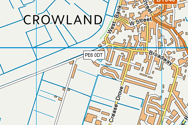 PE6 0DT map - OS VectorMap District (Ordnance Survey) PE6 0DT map - OS VectorMap District (Ordnance Survey)