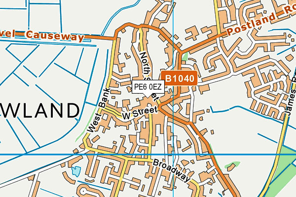PE6 0EZ map - OS VectorMap District (Ordnance Survey) PE6 0EZ map - OS VectorMap District (Ordnance Survey)