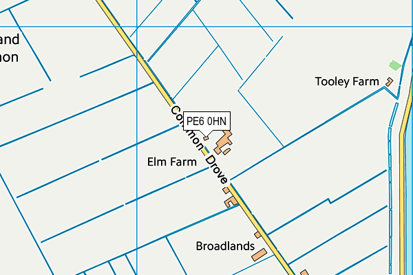 PE6 0HN map - OS VectorMap District (Ordnance Survey) PE6 0HN map - OS VectorMap District (Ordnance Survey)