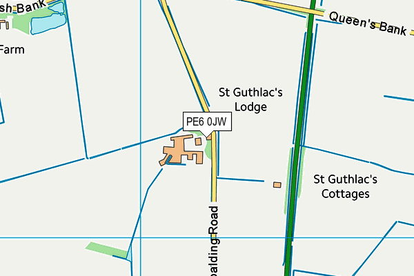 PE6 0JW map - OS VectorMap District (Ordnance Survey) PE6 0JW map - OS VectorMap District (Ordnance Survey)