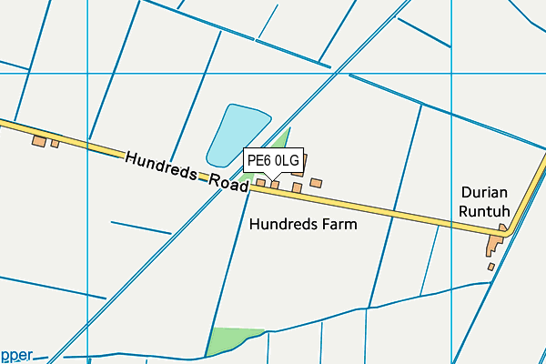 PE6 0LG map - OS VectorMap District (Ordnance Survey) PE6 0LG map - OS VectorMap District (Ordnance Survey)