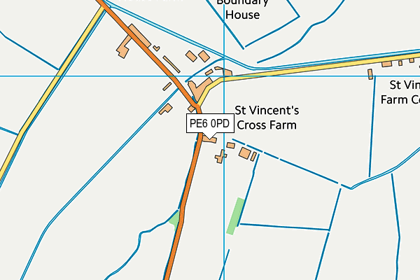 PE6 0PD map - OS VectorMap District (Ordnance Survey) PE6 0PD map - OS VectorMap District (Ordnance Survey)