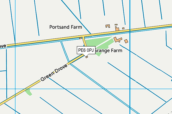 PE6 0PJ map - OS VectorMap District (Ordnance Survey) PE6 0PJ map - OS VectorMap District (Ordnance Survey)