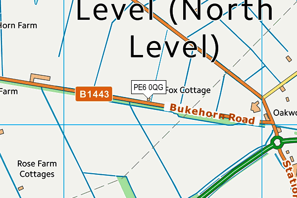 PE6 0QG map - OS VectorMap District (Ordnance Survey) PE6 0QG map - OS VectorMap District (Ordnance Survey)