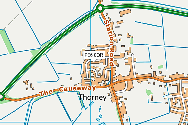PE6 0QR map - OS VectorMap District (Ordnance Survey) PE6 0QR map - OS VectorMap District (Ordnance Survey)