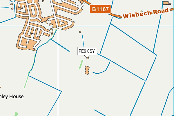 PE6 0SY map - OS VectorMap District (Ordnance Survey) PE6 0SY map - OS VectorMap District (Ordnance Survey)