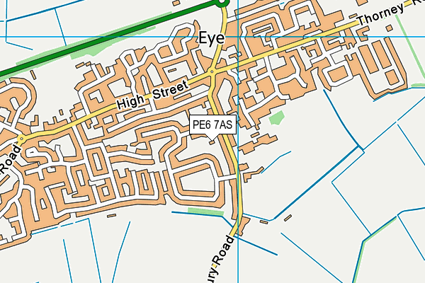 PE6 7AS map - OS VectorMap District (Ordnance Survey) PE6 7AS map - OS VectorMap District (Ordnance Survey)