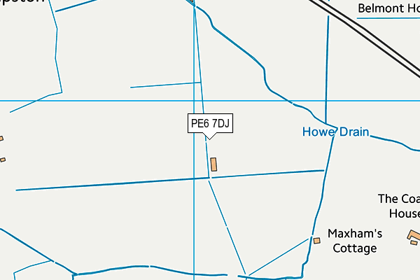 PE6 7DJ map - OS VectorMap District (Ordnance Survey) PE6 7DJ map - OS VectorMap District (Ordnance Survey)
