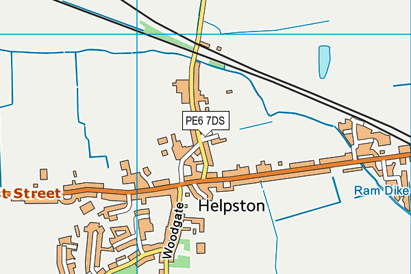 PE6 7DS map - OS VectorMap District (Ordnance Survey) PE6 7DS map - OS VectorMap District (Ordnance Survey)