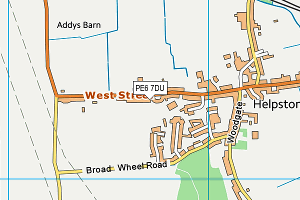PE6 7DU map - OS VectorMap District (Ordnance Survey) PE6 7DU map - OS VectorMap District (Ordnance Survey)