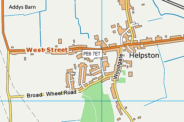 PE6 7ET map - OS VectorMap District (Ordnance Survey) PE6 7ET map - OS VectorMap District (Ordnance Survey)