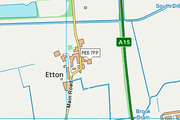 PE6 7FP map - OS VectorMap District (Ordnance Survey) PE6 7FP map - OS VectorMap District (Ordnance Survey)