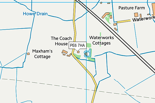 PE6 7HA map - OS VectorMap District (Ordnance Survey) PE6 7HA map - OS VectorMap District (Ordnance Survey)