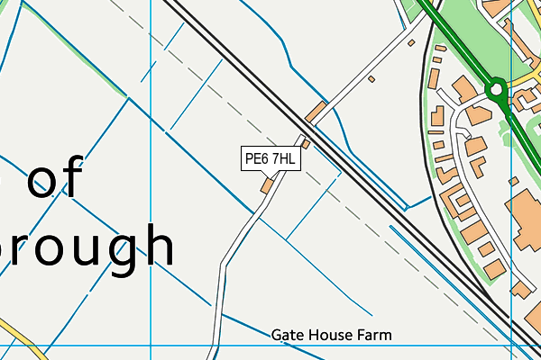 PE6 7HL map - OS VectorMap District (Ordnance Survey) PE6 7HL map - OS VectorMap District (Ordnance Survey)