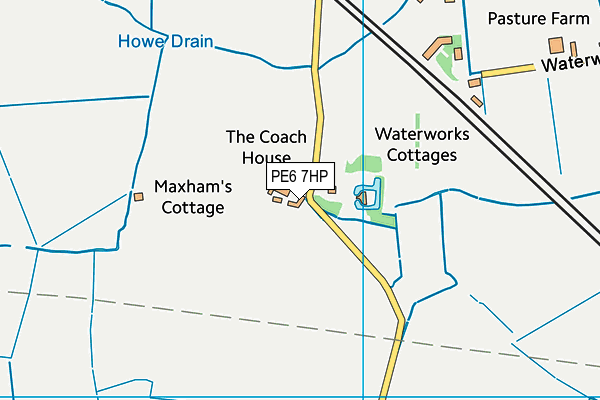 PE6 7HP map - OS VectorMap District (Ordnance Survey) PE6 7HP map - OS VectorMap District (Ordnance Survey)