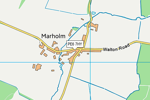 PE6 7HY map - OS VectorMap District (Ordnance Survey) PE6 7HY map - OS VectorMap District (Ordnance Survey)