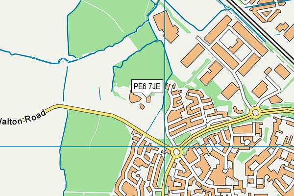 PE6 7JE map - OS VectorMap District (Ordnance Survey) PE6 7JE map - OS VectorMap District (Ordnance Survey)