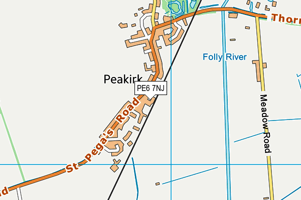 PE6 7NJ map - OS VectorMap District (Ordnance Survey) PE6 7NJ map - OS VectorMap District (Ordnance Survey)