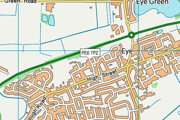 PE6 7PZ map - OS VectorMap District (Ordnance Survey) PE6 7PZ map - OS VectorMap District (Ordnance Survey)