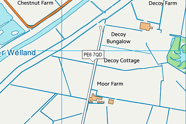 PE6 7QD map - OS VectorMap District (Ordnance Survey) PE6 7QD map - OS VectorMap District (Ordnance Survey)