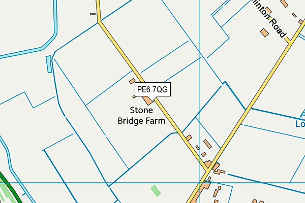 PE6 7QG map - OS VectorMap District (Ordnance Survey) PE6 7QG map - OS VectorMap District (Ordnance Survey)